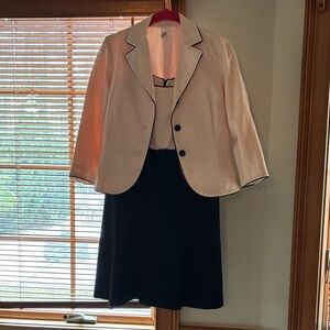 NELL Couture Pink & Black Dress & Lined Jacket